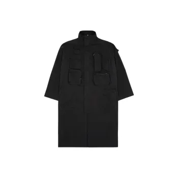 MM6 Maison Margiela High Neck Mid Length Coat