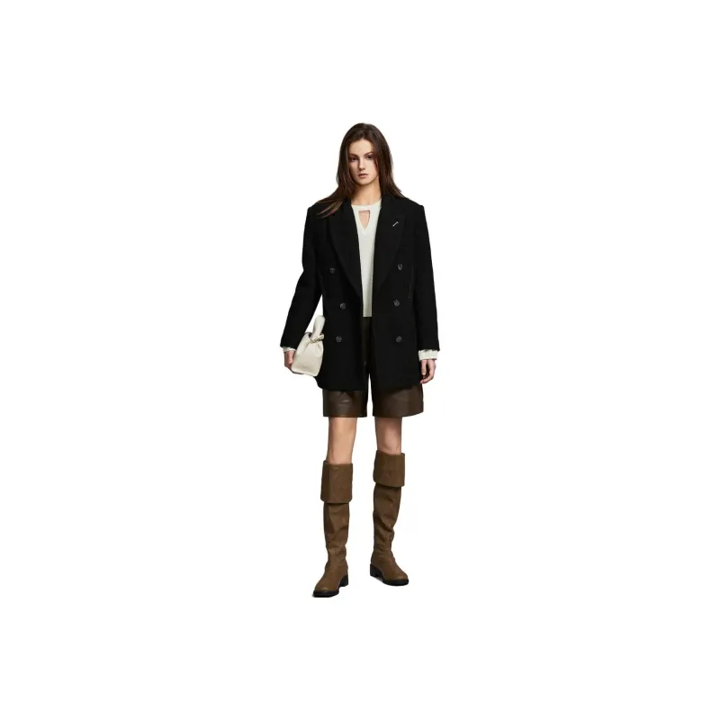 ELLE Coats Women's Black-0