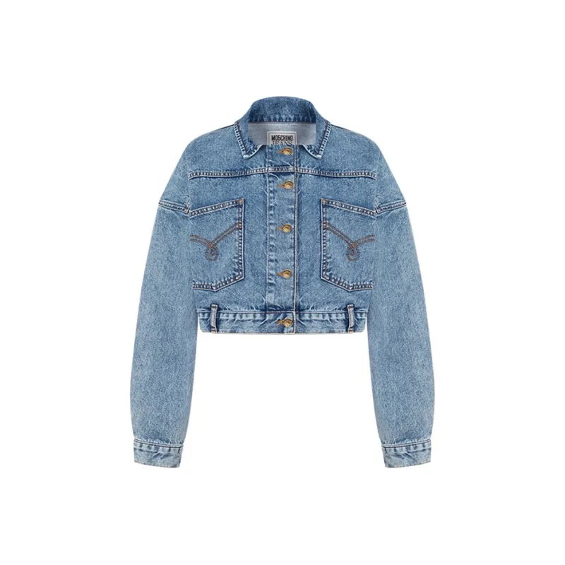 MOSCHINO Denim Jacket Women's Blue-0