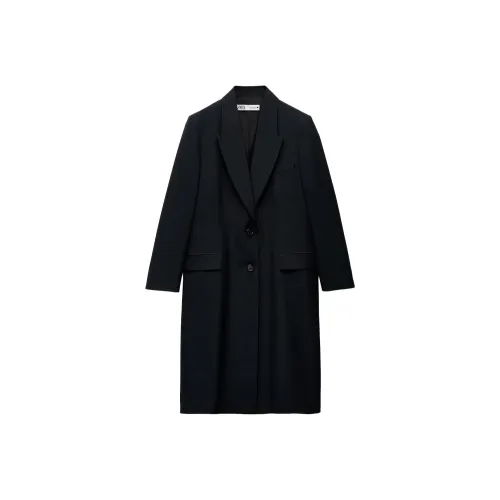 ZARA Coats Women's Sea Blue