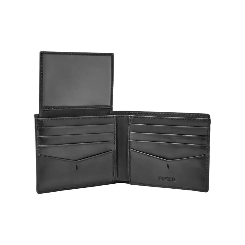 FOSSIL Leather Wallet Men's Black-1