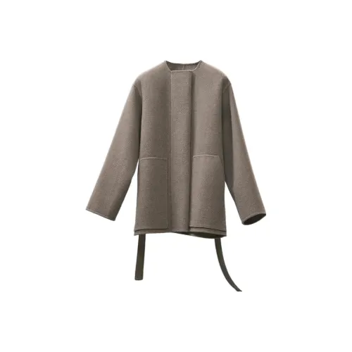 HERMES Velvet Jackets Women's Gray