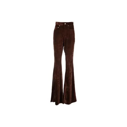 RICK OWENS High-waist Velvet Jeans
