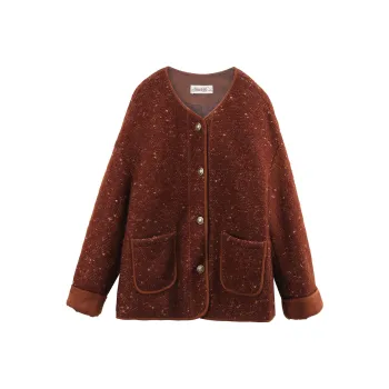 A Paradise For Awakening Coat Women's Burgundy