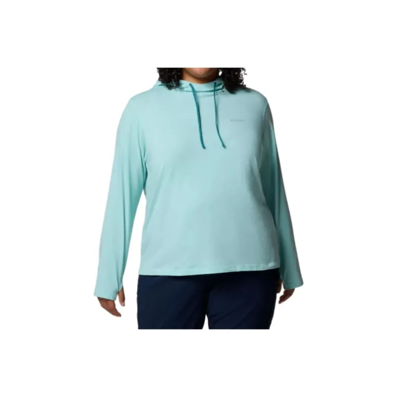 Columbia Sun Trek Sweatshirt Women's Light Blue-0