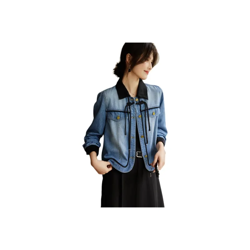 XWI Denim Jacket Women's Blue & Black-0