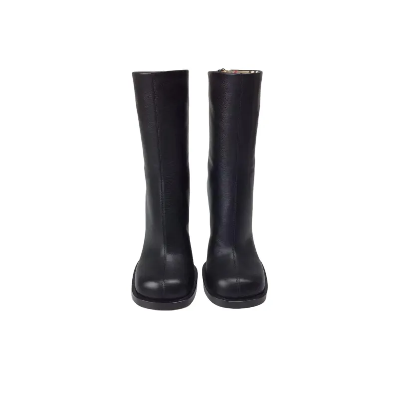 Burberry Burling Ankle Boots 11cm Women's Black-2