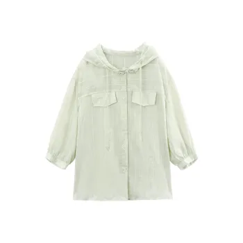 A Paradise For Awakening Cropped Coats Women's Green
