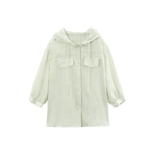 A Paradise For Awakening Cropped Coats Women's Green
