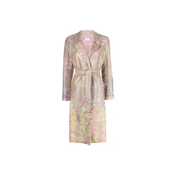 Forte Forte Single-breasted Patterned-jacquard Coat