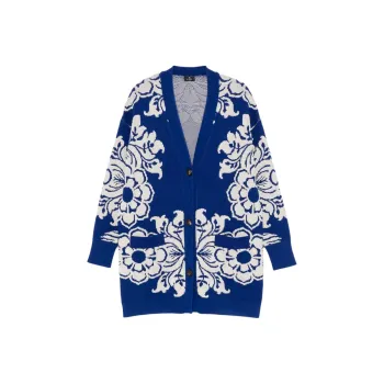 ETRO Floral jacquard Cardi coat