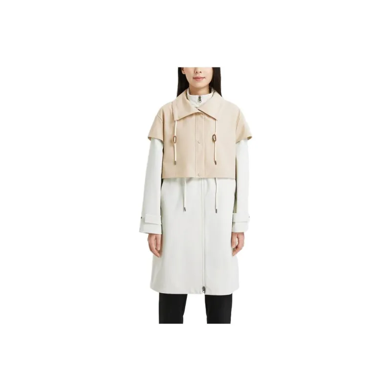 KOLON SPORT Sport Collection Trench Coat Women's Beige Yellow-0