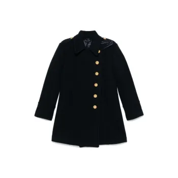 TOM FORD Button Detailed High Neck Jacket