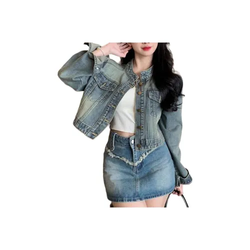 ASW ONLINE Denim Jacket Women's Blue