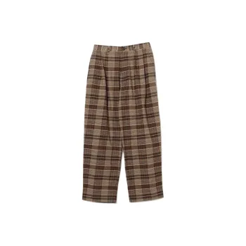 Beams BOY Casual Pants Women's Brown Plaid