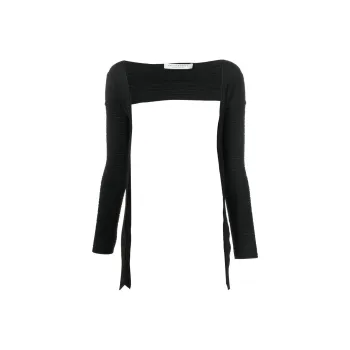 PHILOSOPHY DI LORENZO SERAFINI Tie fastening Knitted Bolero