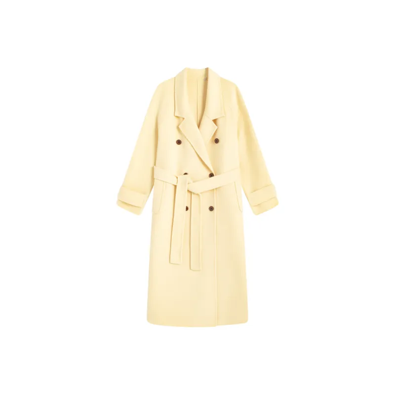 MOSIIMORII Coats Women's Light Yellow-0
