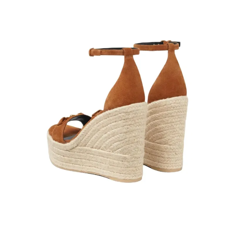 VERSACE Medusa '95 One Strap Sandals 12cm Women's Brown-3