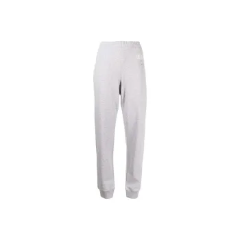 MOSCHINO Knitted Sweatpants Women's Light Gray