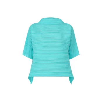 PLEATS PLEASE ISSEY MIYAKE SS25 Knitwear Women's Aqua Blue
