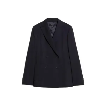 WEEKEND MaxMara Nervoso Collection Tailored Woollen Cloth Blazer Business Suit Women's Black