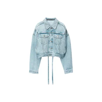 Alexander Wang Cinch Hem Trucker Jacket