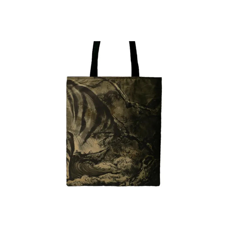 RABBITUU Fabric Tote Bag, Shoulder Bag Men's Yellow-2