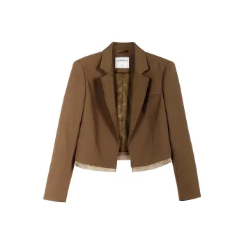 MISSSHINE Business Suit Women's Coffee