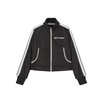 PALM ANGELS Lightweight Cropped Puffer Jacket Black