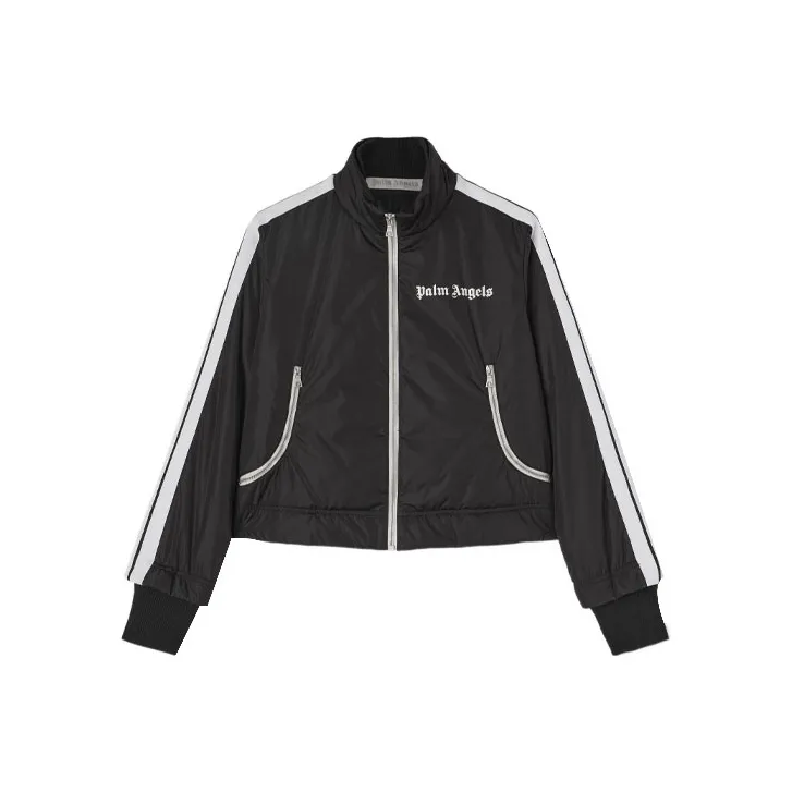 PALM ANGELS Lightweight Cropped Puffer Jacket Black-0