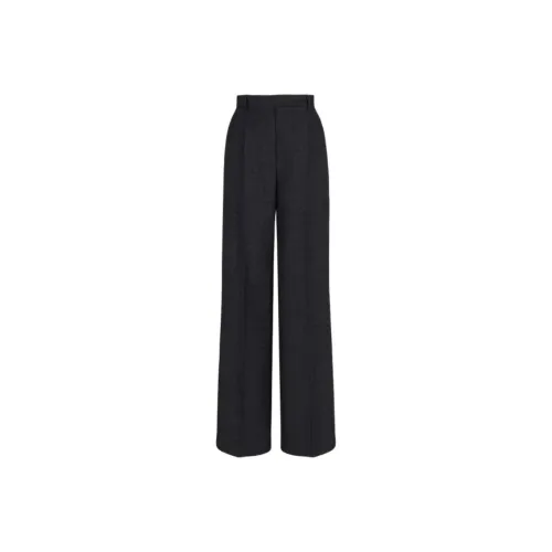 EMPORIO ARMANI Mouliné wool Compact grisaille Trousers With Darts