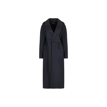 'S MAX MARA Belted Long-Sleeved Coat