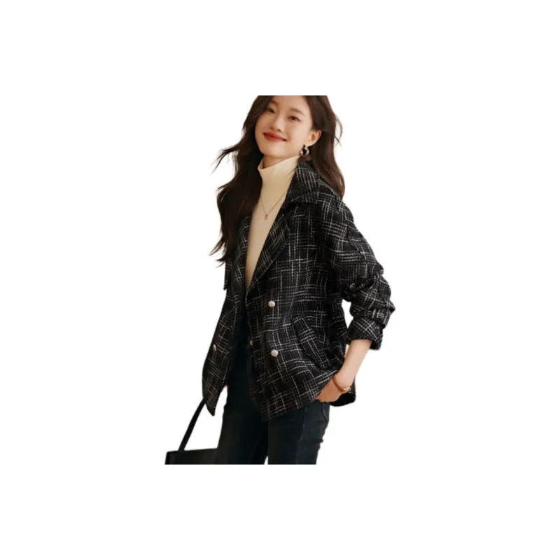 Mo Han Yi Mei Coats Women's Black-0
