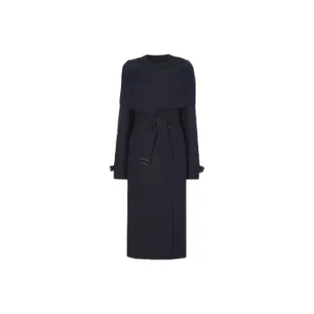 Burberry Trench Coats Women's Marine Blue