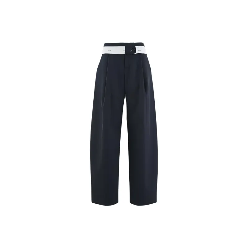 YOEYYOU Casual Pants Women's Night Blue-0