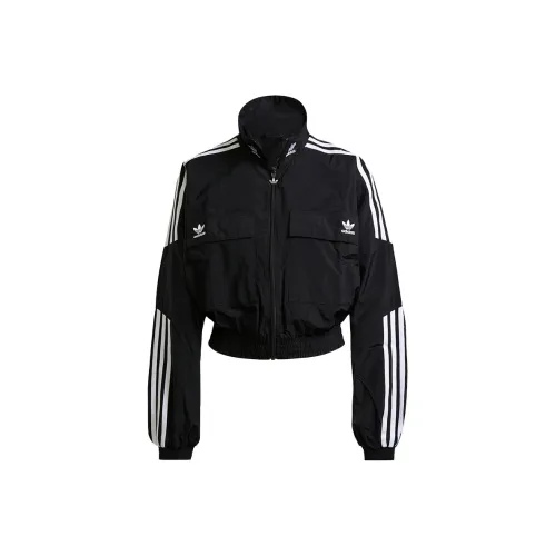 adidas originals Women's Adicolor Classics Disrupted Icon Track Top Black