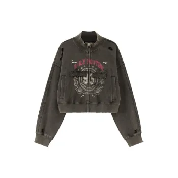 CHUU Cropped Coats Women's Carbon Gray