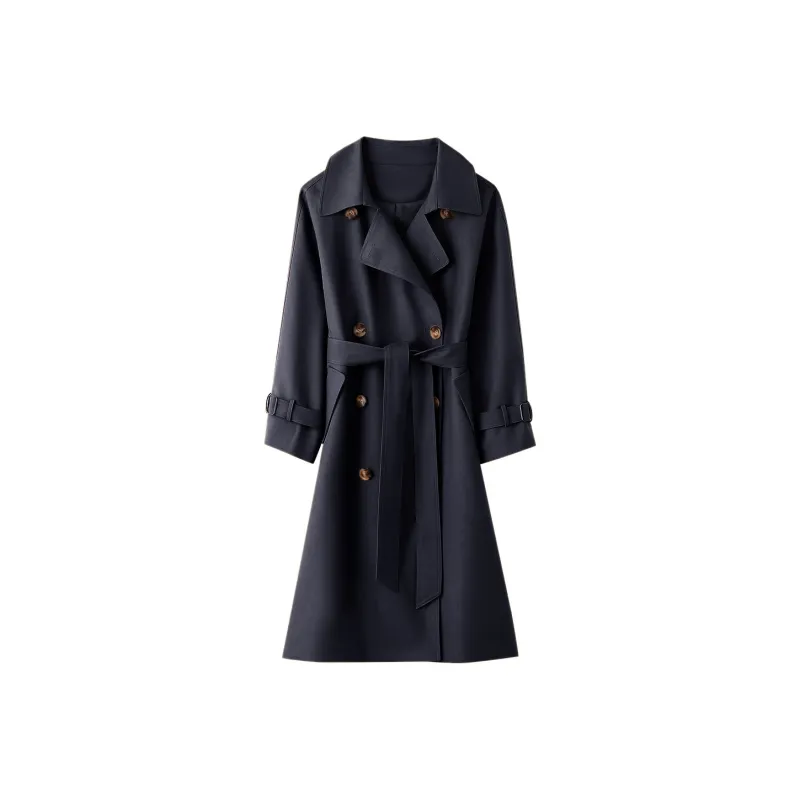 H YXIANG Trench Coats Women's-0