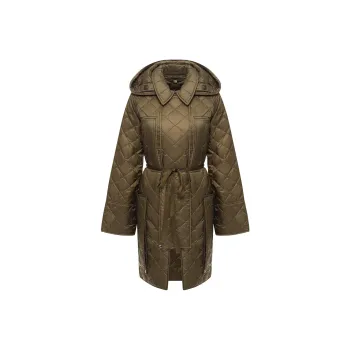 Burberry Puffer Jackets Women's Olive