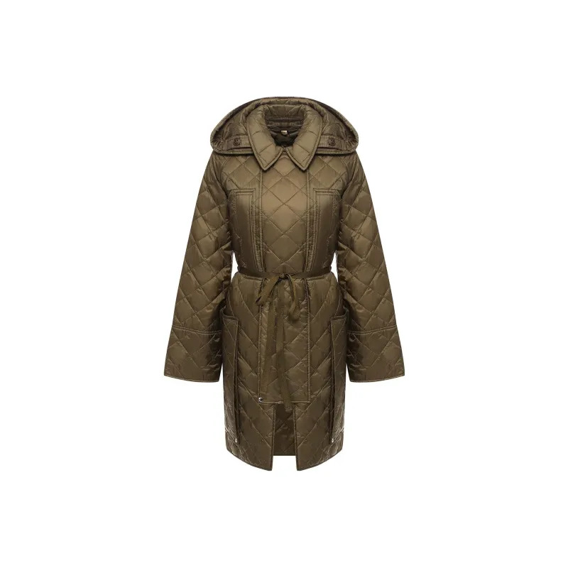 Burberry Puffer Jackets Women's Olive-0