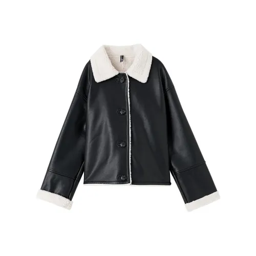 OUNIXUE Leather Giuseppe Women's Black