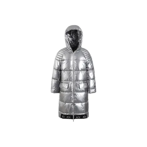ARMANI EXCHANGEAE SS23 Puffer Jacket Women's Silver