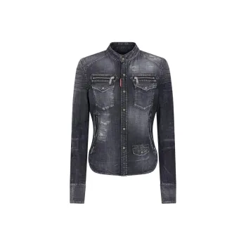 DSQUARED 2 Distressed effect Denim Shirt