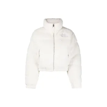 THE NORTH FACE High Pile Nuptse 600 Fill Recycled Waterfowl Down Jacket Gardenia White