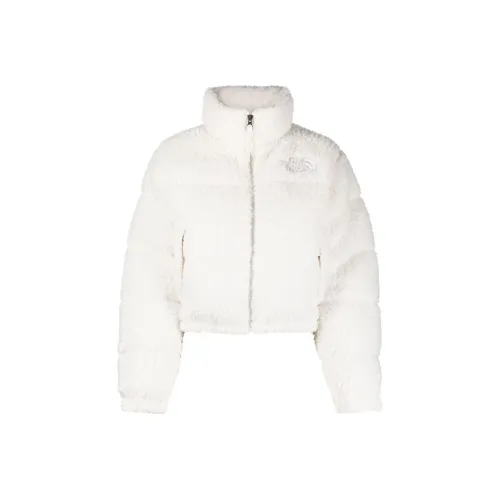 THE NORTH FACE High Pile Nuptse 600 Fill Recycled Waterfowl Down Jacket Gardenia White