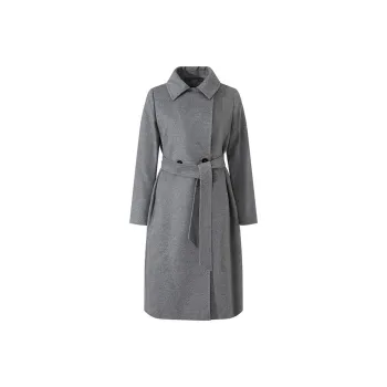 MaxMara Studio Coat Women's Light Mixed Gray