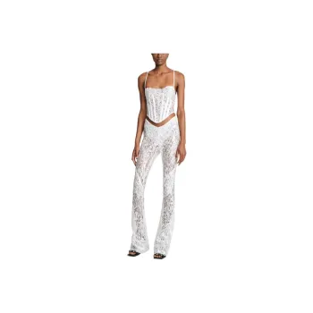 DION LEE Casual Pants Women's White