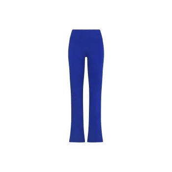 SKIMS COTTON JERSEY FOLDOVER PANT Casual Pants Women's COBALT/Cobalt Blue