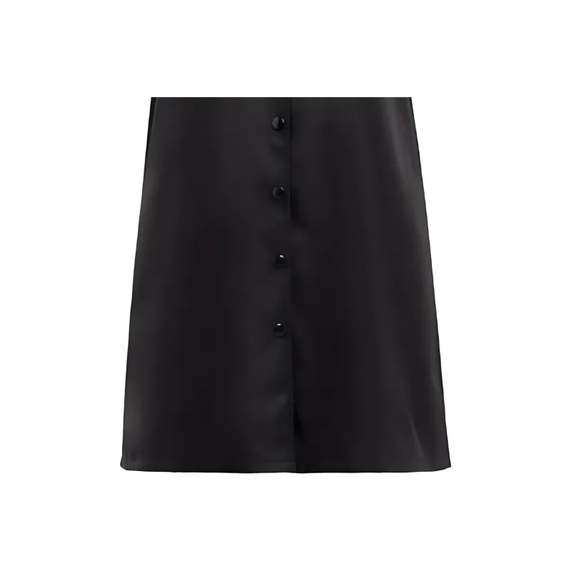 PRADA Re Nylon Short Sleeved Dress Women's Black-4