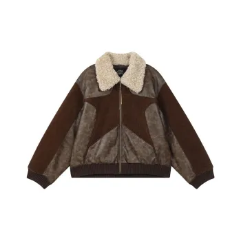 ELF SACK Cropped Coat Women's American Vintage Brown